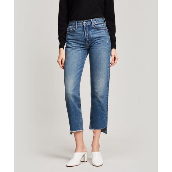 GRLFRND Helena Crop Straight Jeans In Close To You Size 25